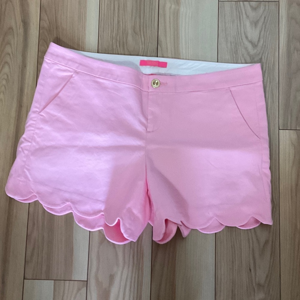 NWT Lilly Pulitzer 5" Buttercup Stretch Shorts Conch Shell Pink Size 14